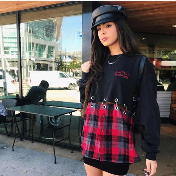 LF Tops - Lf mixed materials sweat shirt